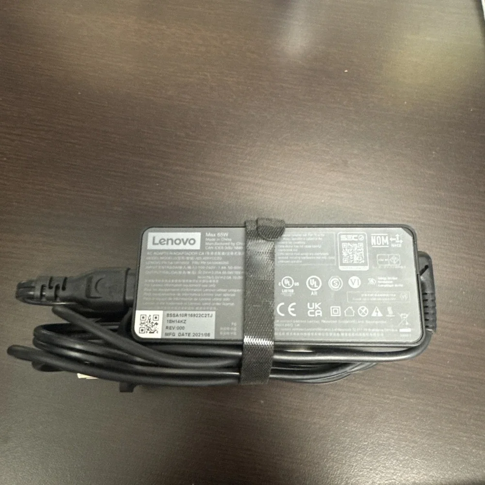 Genuine Lenovo 65W USB-C Type-C Laptop Charger AC Adapter ADLX65